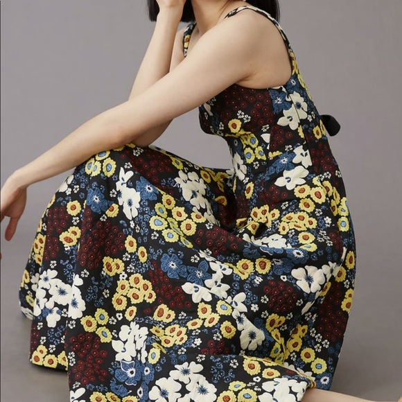 ✨Maeve Anthropologie Marigold Maxi Dress Size 6 and Size 2 - Picture 3 of 9